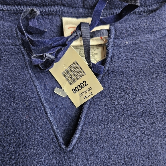 Disney Winnie The Pooh VINTAGE NEW Fleece Pullover Women's XXL Navy Blue - Picture 3 of 9